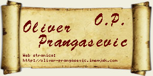Oliver Prangašević vizit kartica